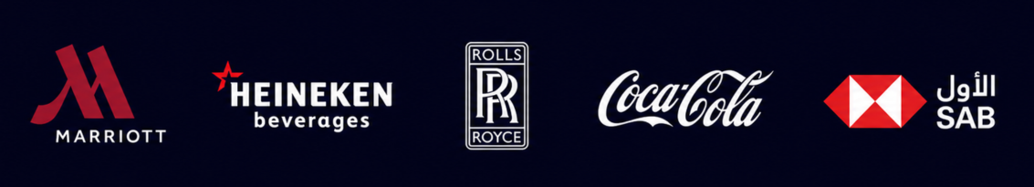 Clients including Marriott, Heineken, Rolls-Royce, Coca-Cola and SAB